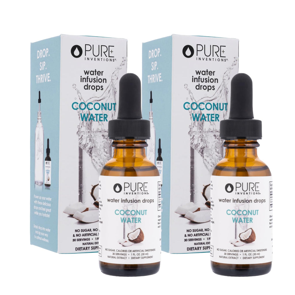 Pure Inventions Coconut Water Infusion Drops with Electrolytes - Sugar-Free