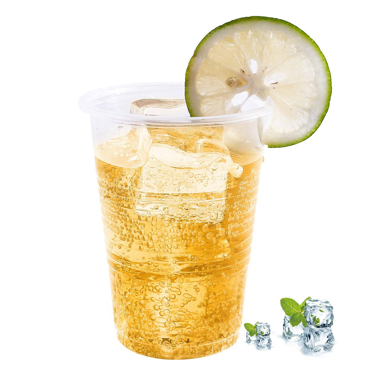Turbo Bee Disposable Plastic Cups -Heat-Resistant, Food Safe

