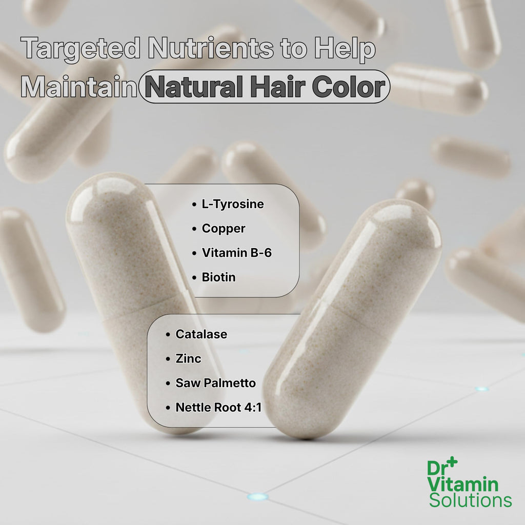 Gray Hair Rescind with Catalase - Hair Vitamins

