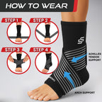 Sleeve Stars Ankle Brace for Men & Women| Adjustable Support

