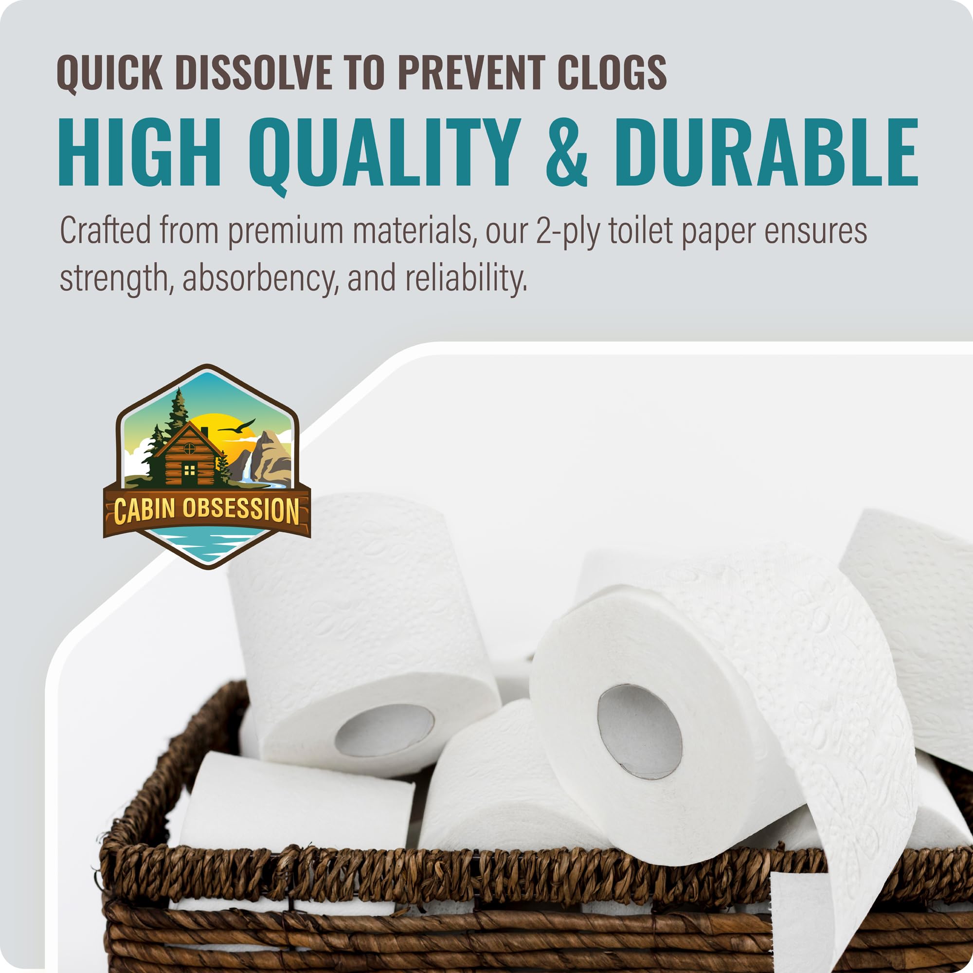 Toilet Paper for Campers and Boats Septic Safe

