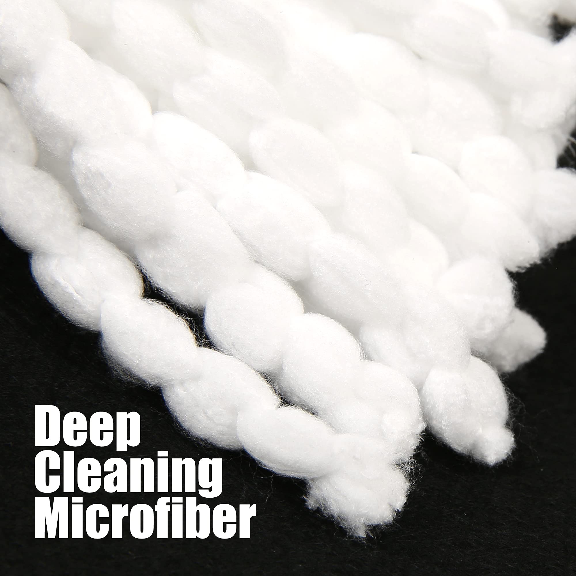 Homsis Mop Head Replacement for Spin Mops - Machine Washable

