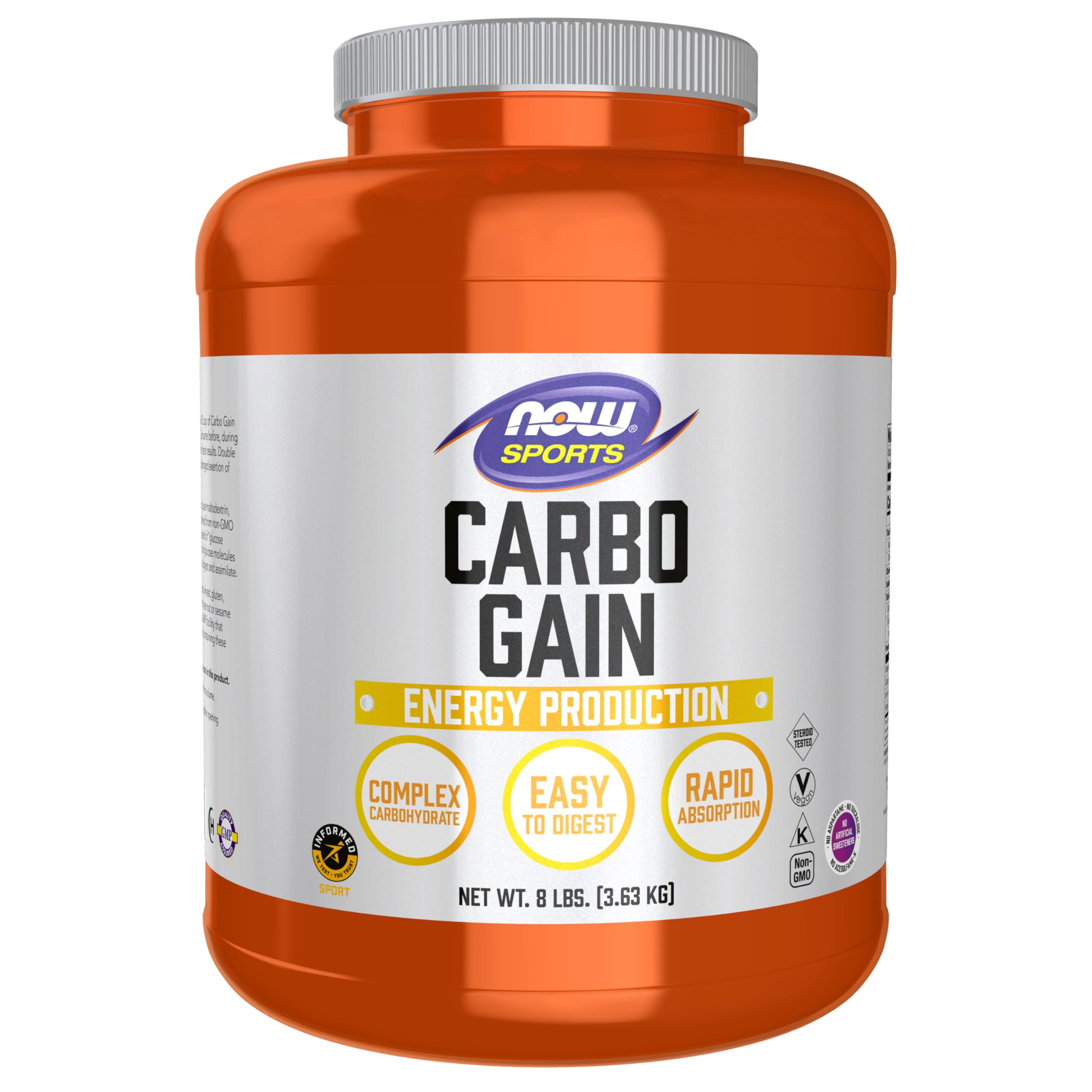 NOW Foods Sports Nutrition Carbo Gain Maltodextrin, Complex Carbohydrate
