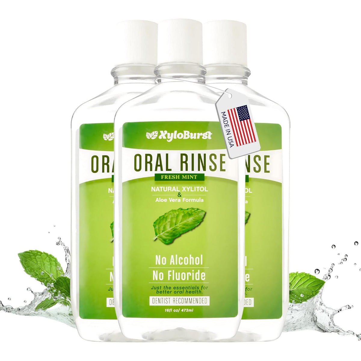 Xyloburst Xylitol Mouthwash - Alcohol-Free & Fluoride-Free