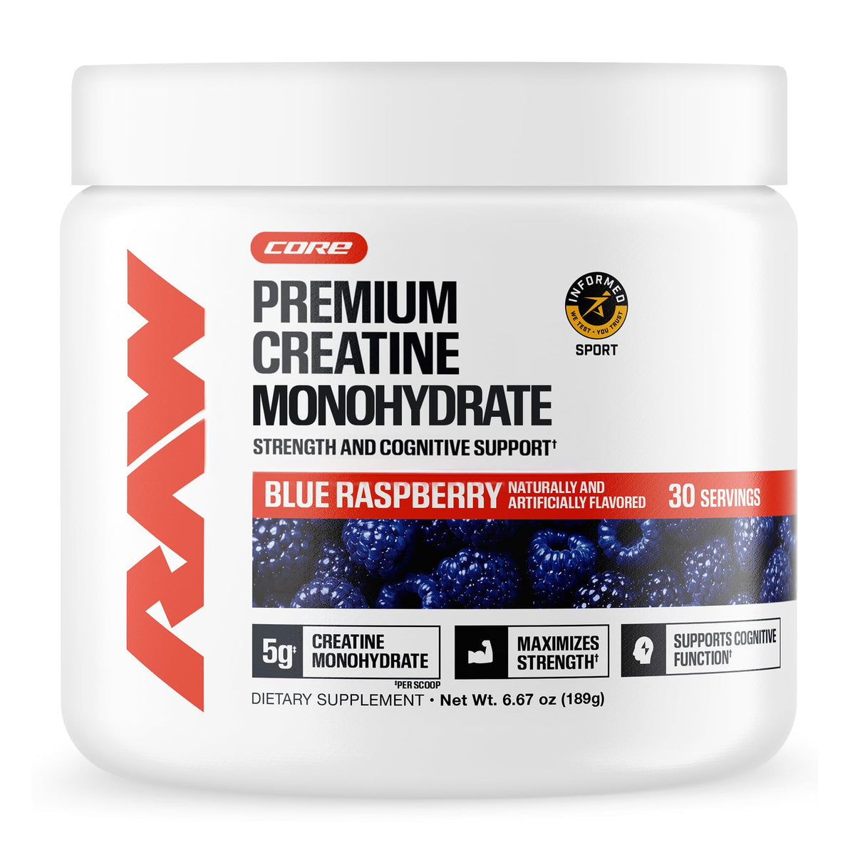RAW Nutrition Creatine Monohydrate Powder - Micronized