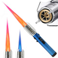 Refillable Windproof Torch Lighter with Safety Lock for Camping and BBQ