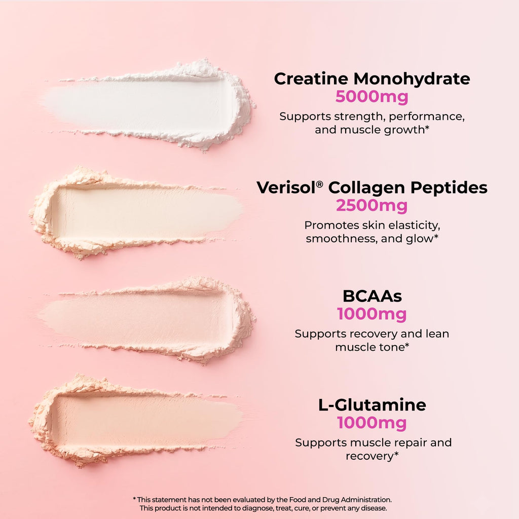 Creatine for Women - Bold Buns with Collagen & BCAA

