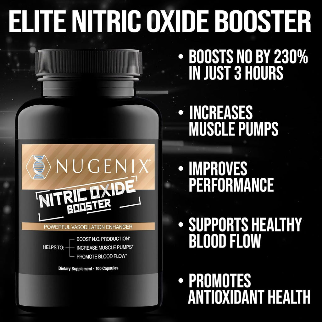 Nugenix Nitric Oxide Booster Supplement | Blood Flow Support

