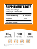 BulkSupplements Astaxanthin Softgels - Antioxidant Support

