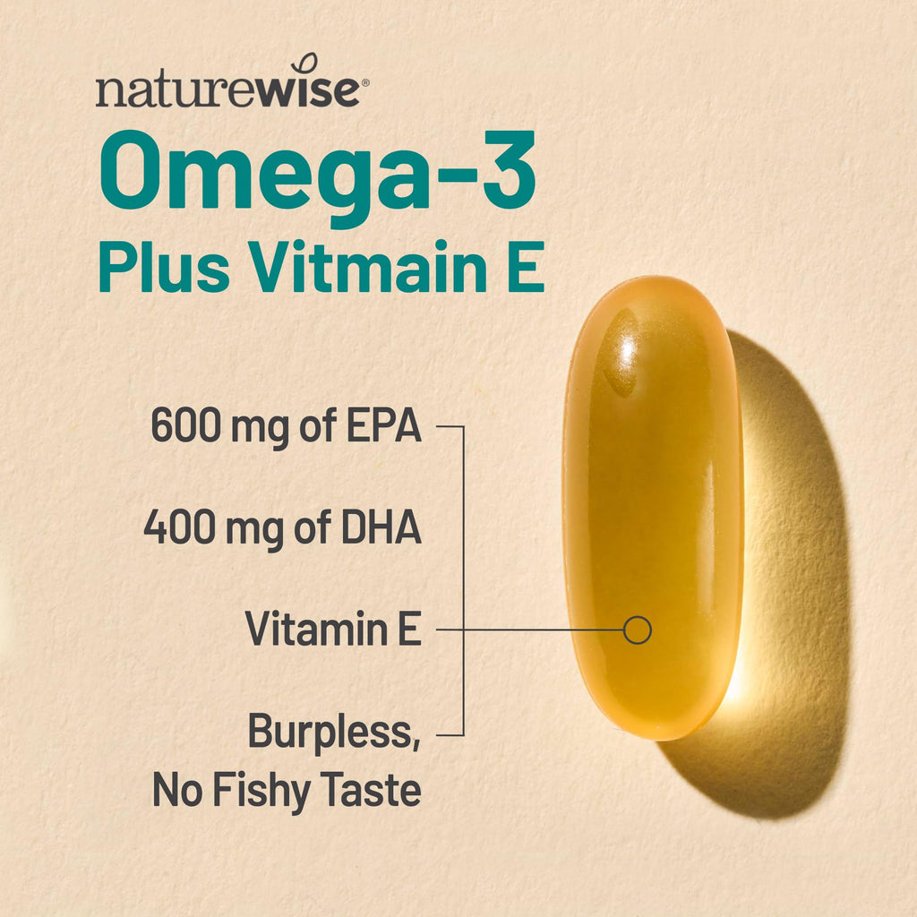 NatureWise Omega-3 + Vitamin E Softgels

