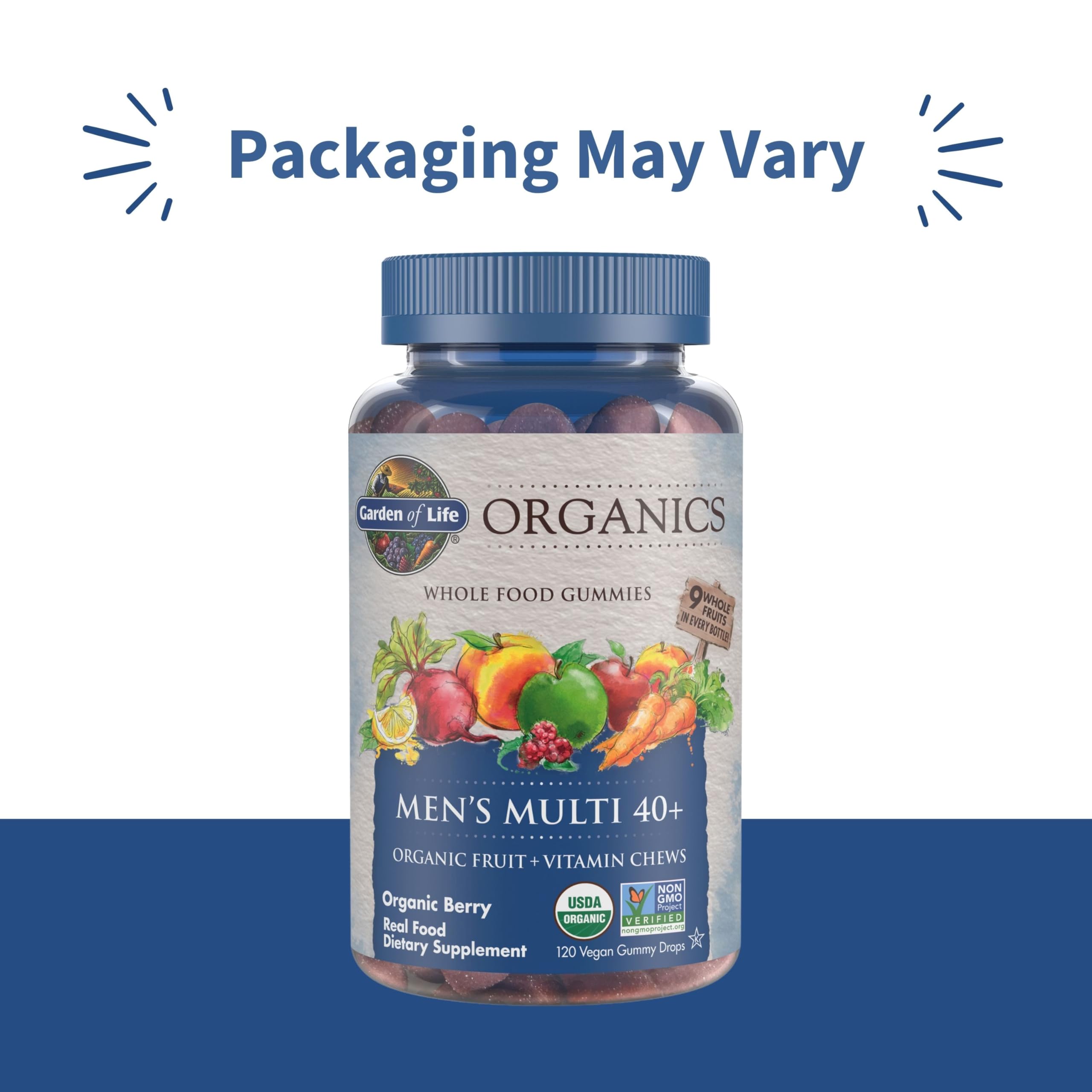 Gummies Garden of Life Organics Men 40+ Berry | Organic

