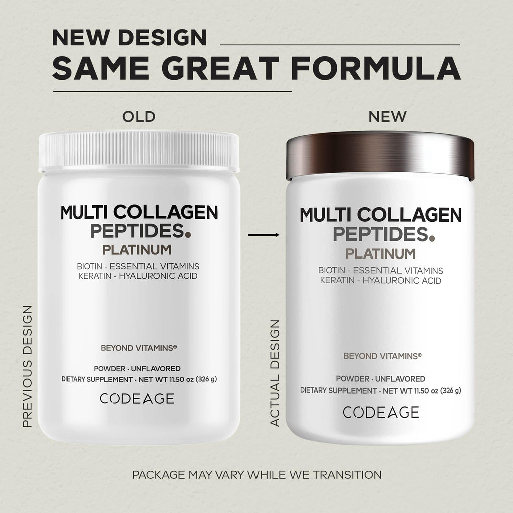 Codeage Multi Collagen Peptides Wellness Supplement

