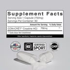 CON-CRET Creatine HCl for Muscle & Cognitive Support

