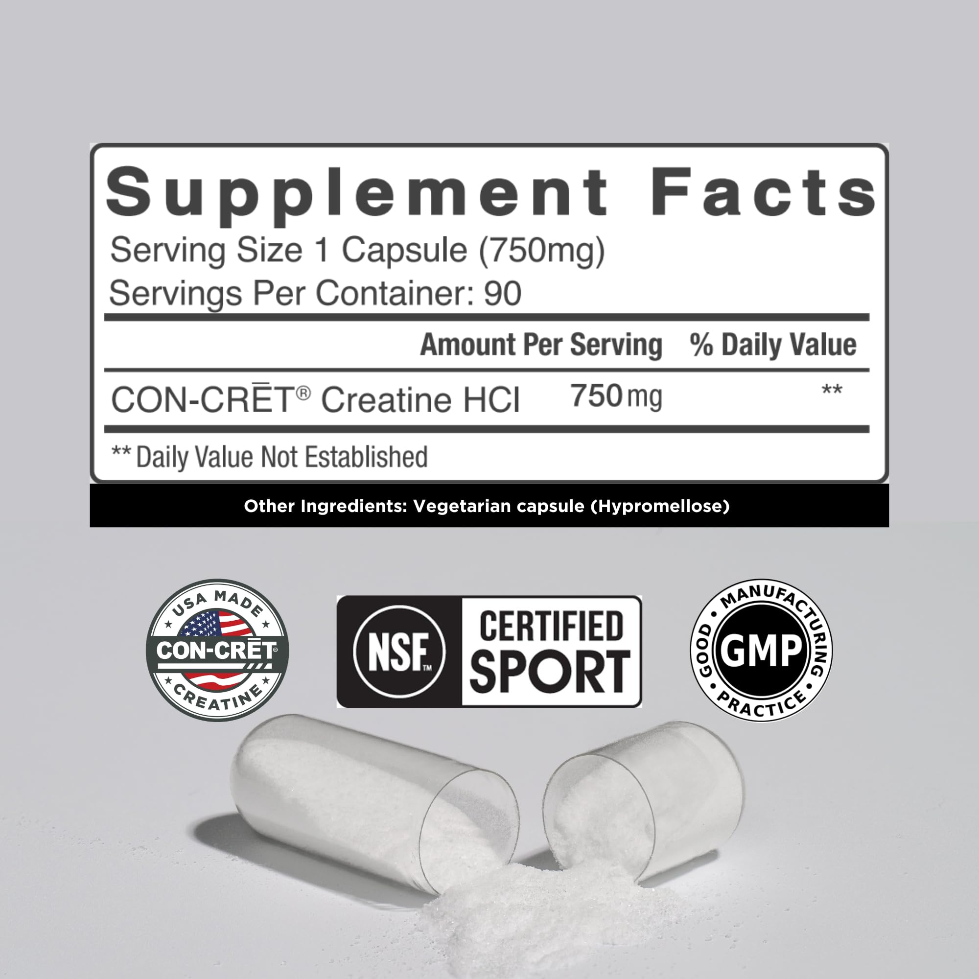 CON-CRET Creatine HCl for Muscle & Cognitive Support

