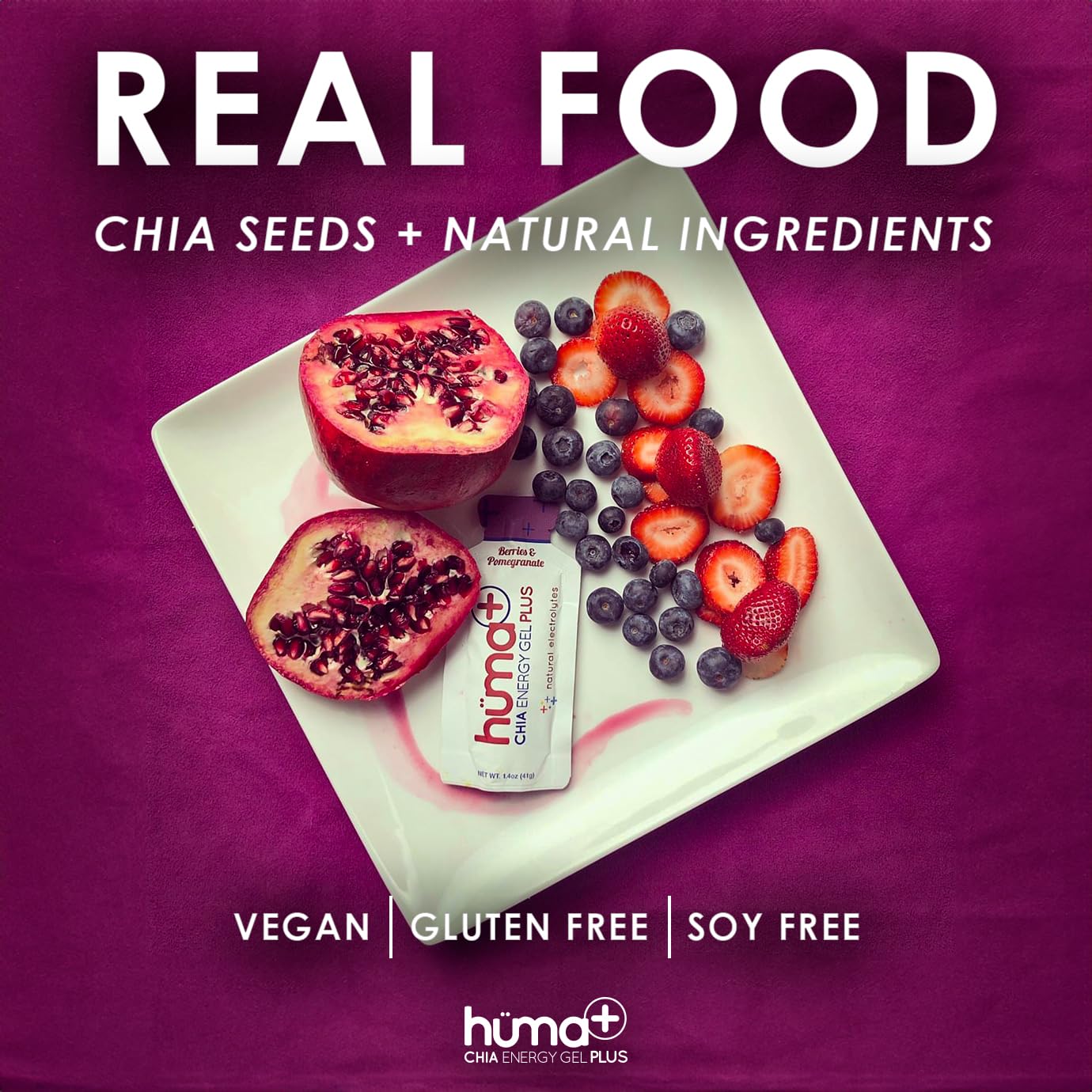 Huma Energy Gel with Chia for Endurance | Real Food Fuel

