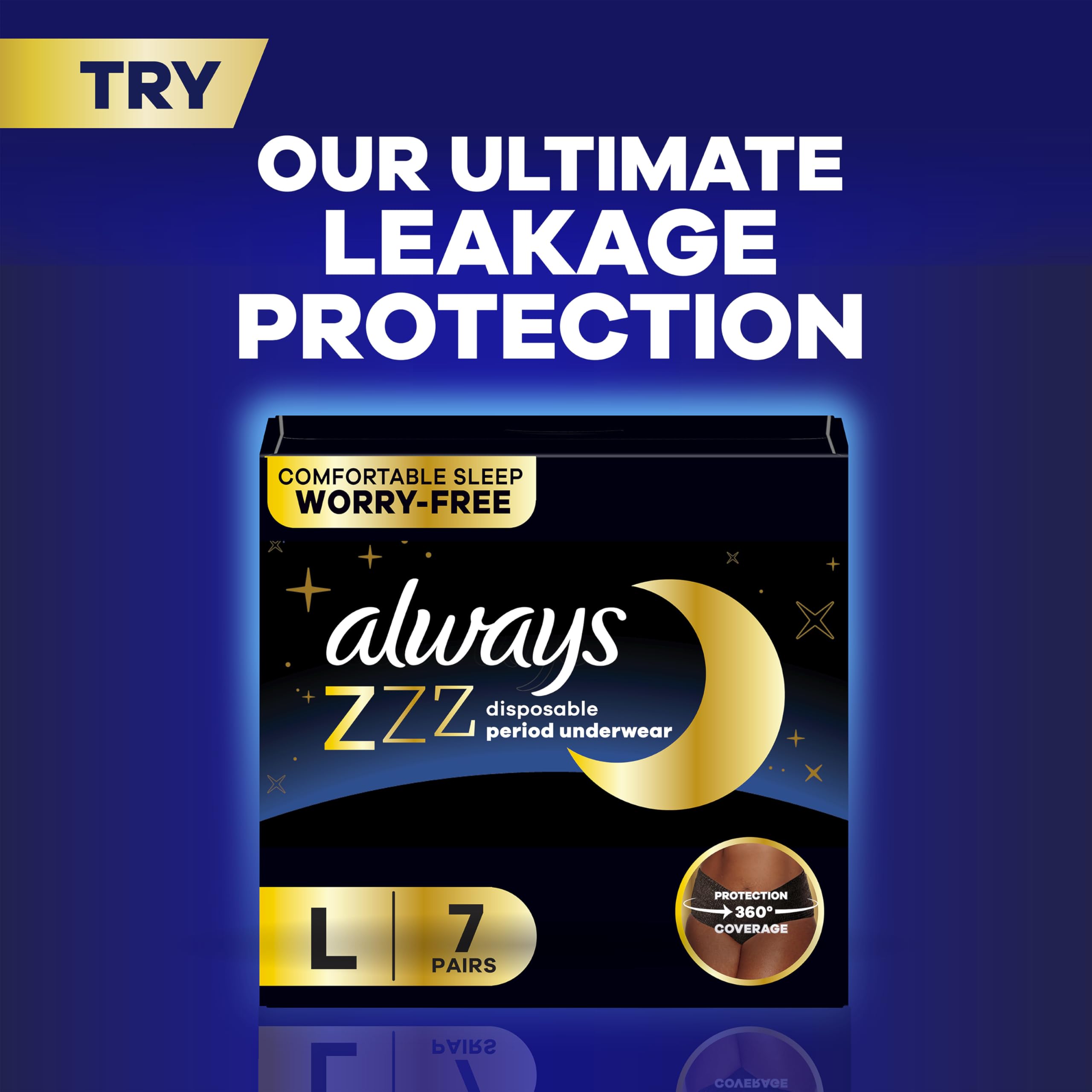 Always Maxi Overnight Pads with Wings Extra Heavy Unscented

