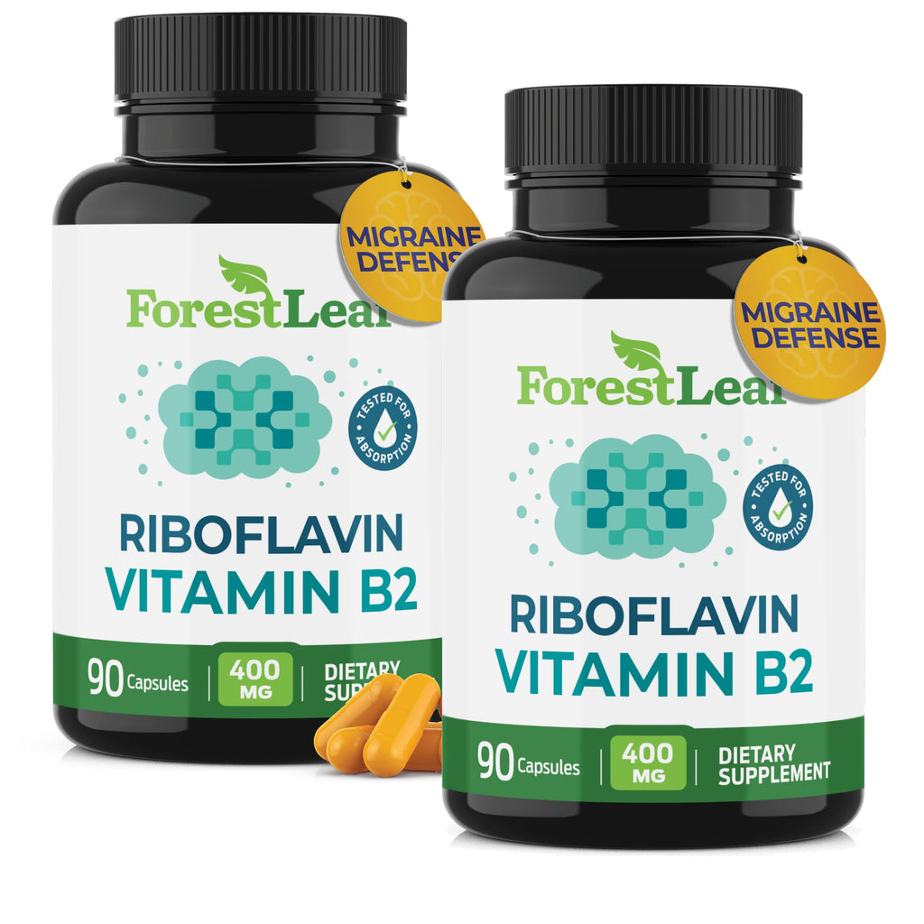 ForestLeaf Vitamin B2 Riboflavin 400mg Capsules for Energy

