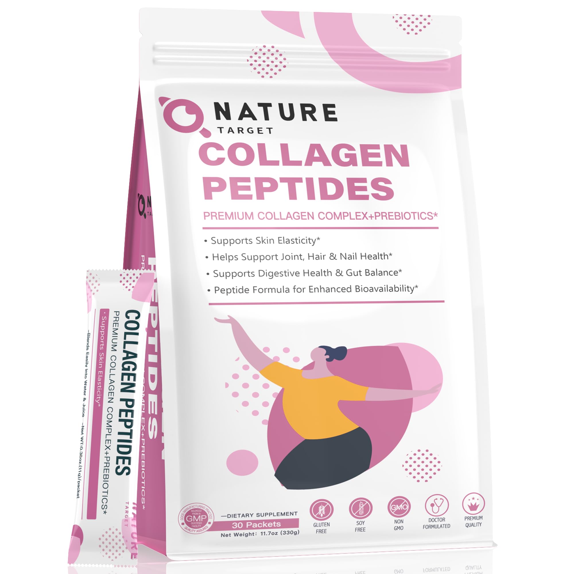Nature Target Multi Collagen Peptides Powder | Skin and Nails

