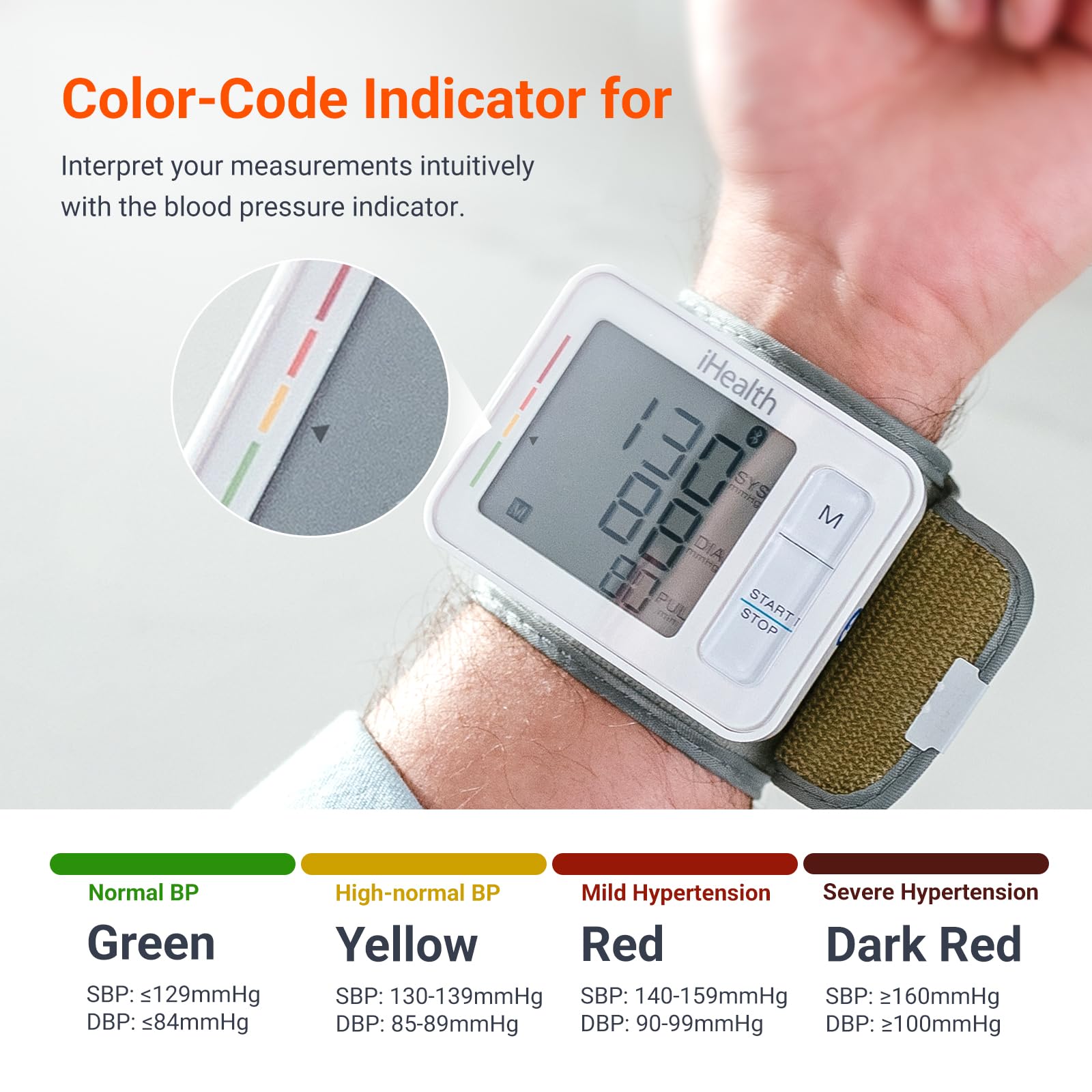 iHealth Push Wrist Blood Pressure Monitor with Bluetooth App

