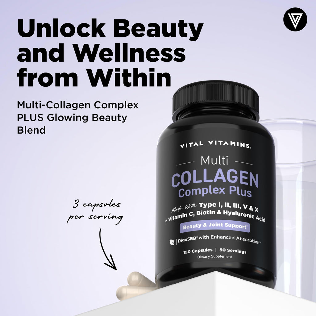 Vital Vitamins Multi Collagen Complex Plus for Hair & Skin

