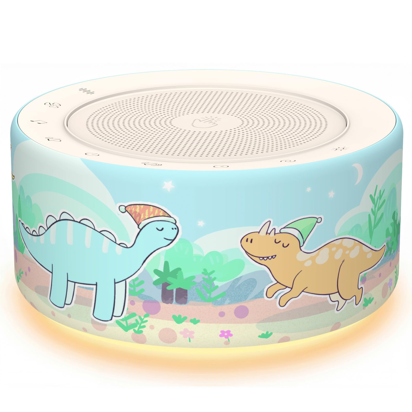 Kipcush Noise Machine for Sleep & Focus, 30 Sounds, Night Light, Memory Function