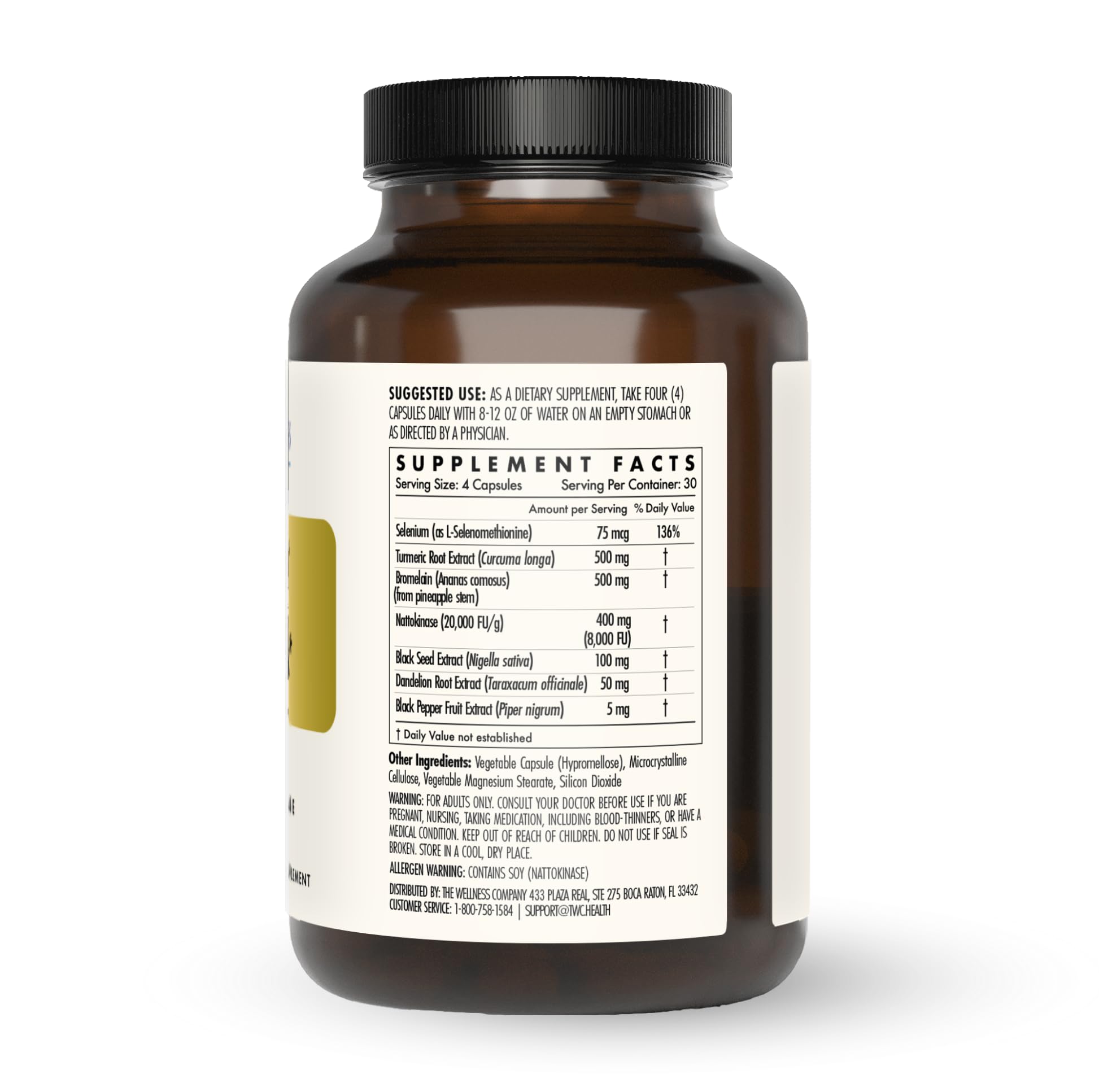 Spike Detox 3-in-1 Nattokinase Turmeric Bromelain - Wellness Co

