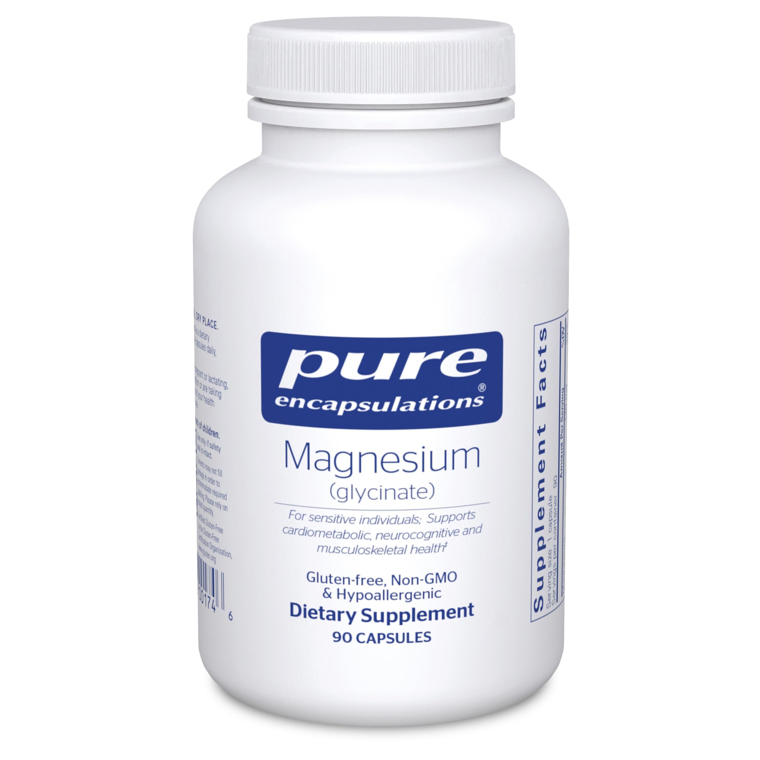 Pure Encapsulations Magnesium Glycinate Supplement for Stress Relief, Sleep & Heart Health