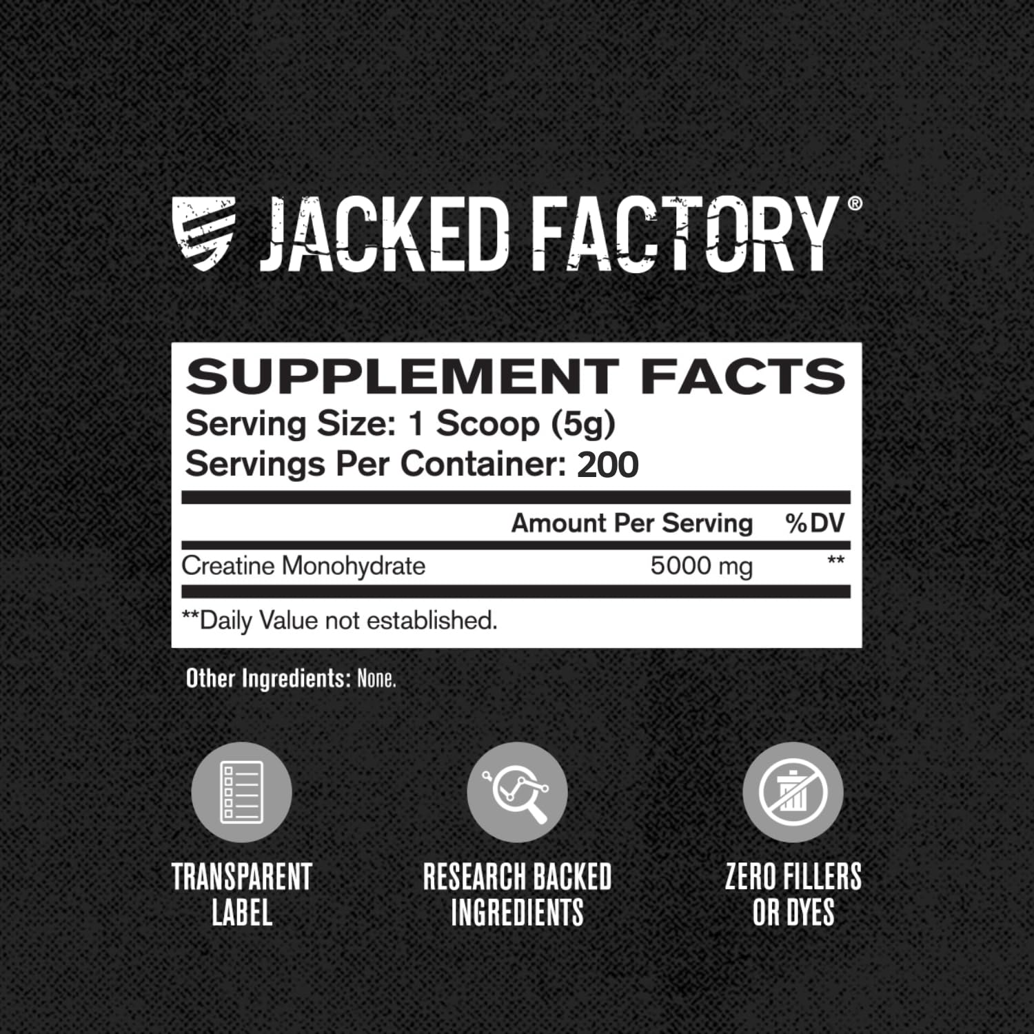 Jacked Factory Creatine Monohydrate Powder | Pure Strength

