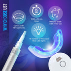 GuruNanda Teeth Whitening Kit with LED Light

