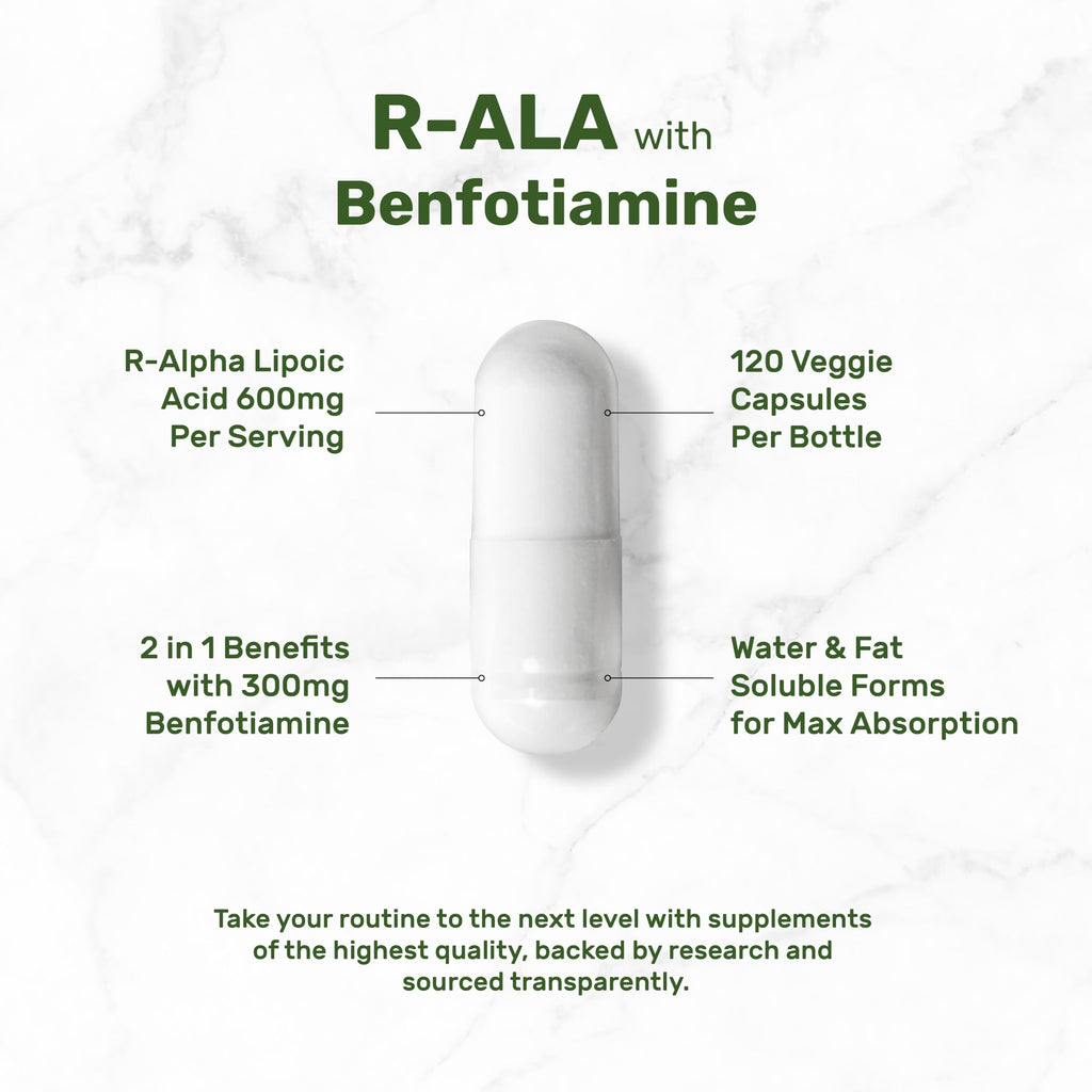 Deal Supplement R-Alpha Lipoic Acid with Benfotiamine

