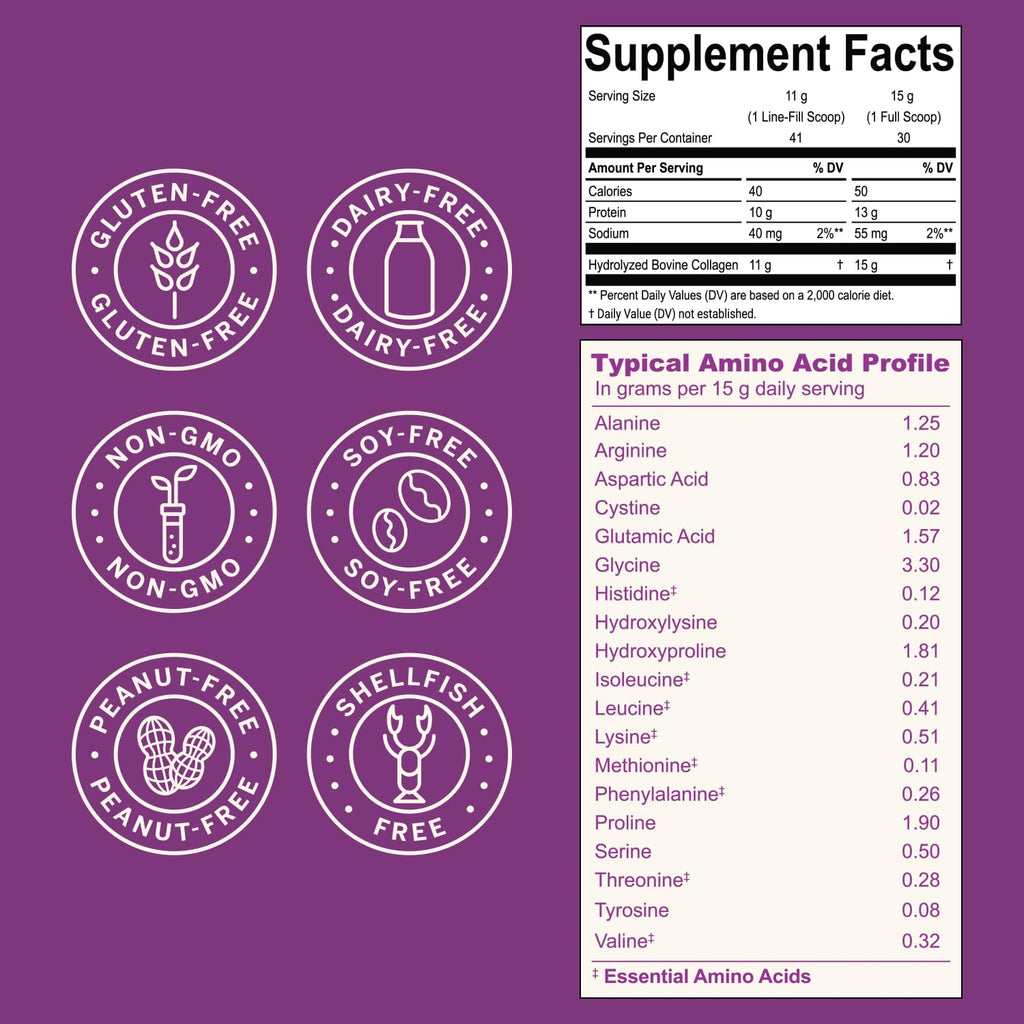 Live Conscious Collagen Peptides Powder – Type I & III

