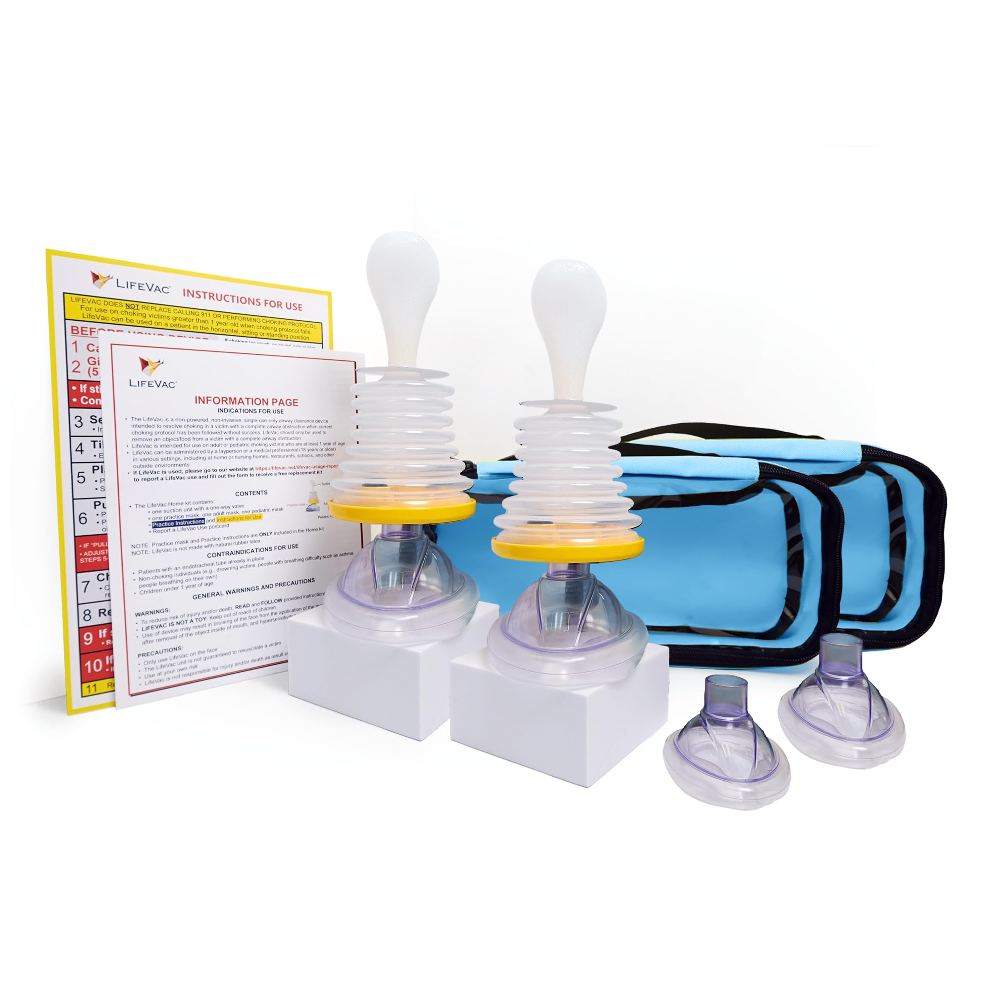 LifeVac Travel Kit Portable Airway Suction Rescue Device
