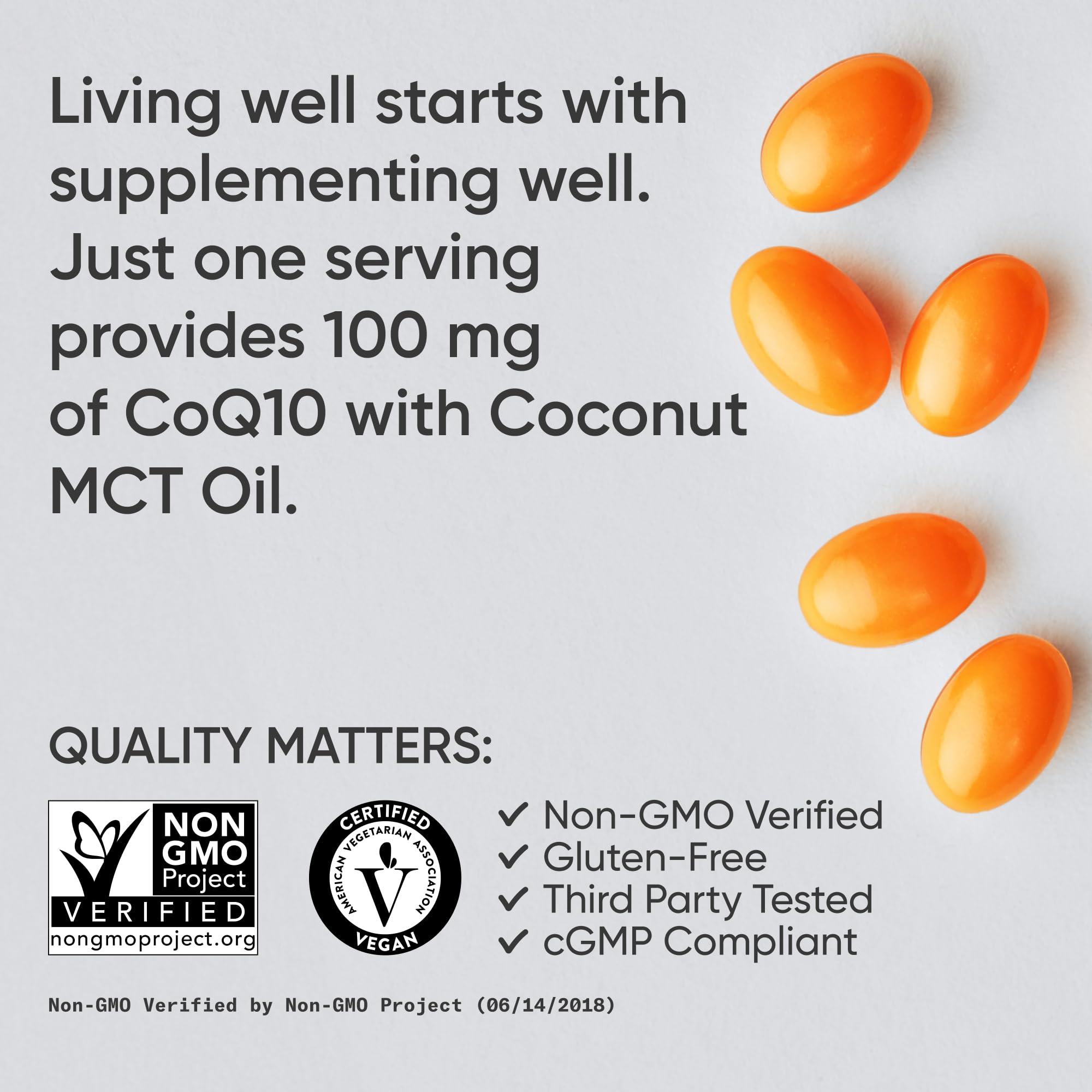Sports Research CoQ10 Softgels with Coconut Oil & Bioperine

