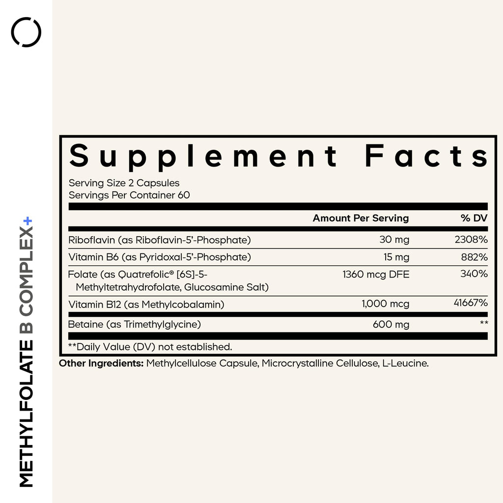 Codeage Methylfolate B Complex - Methylated B Vitamins

