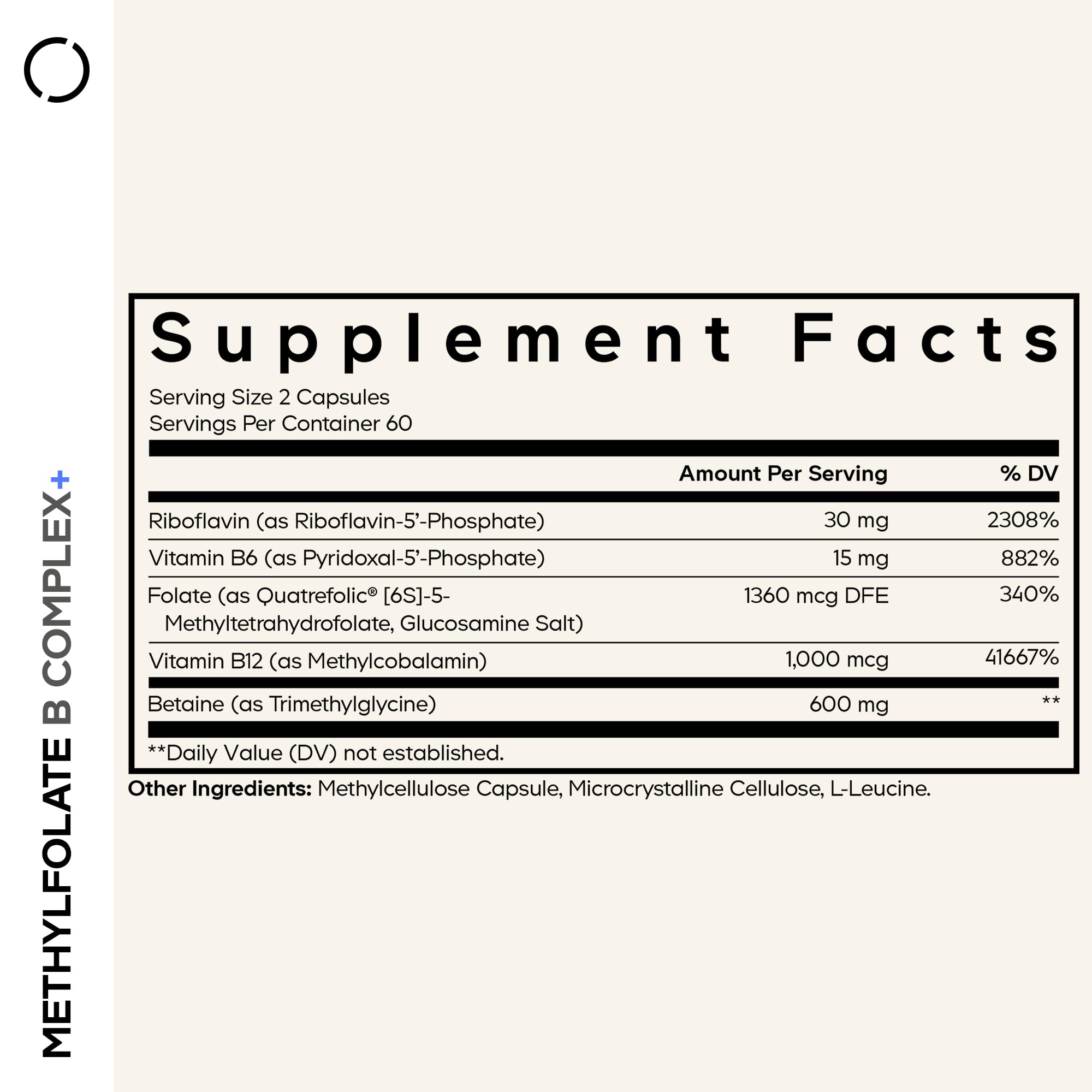 Codeage Methylfolate B Complex - Methylated B Vitamins

