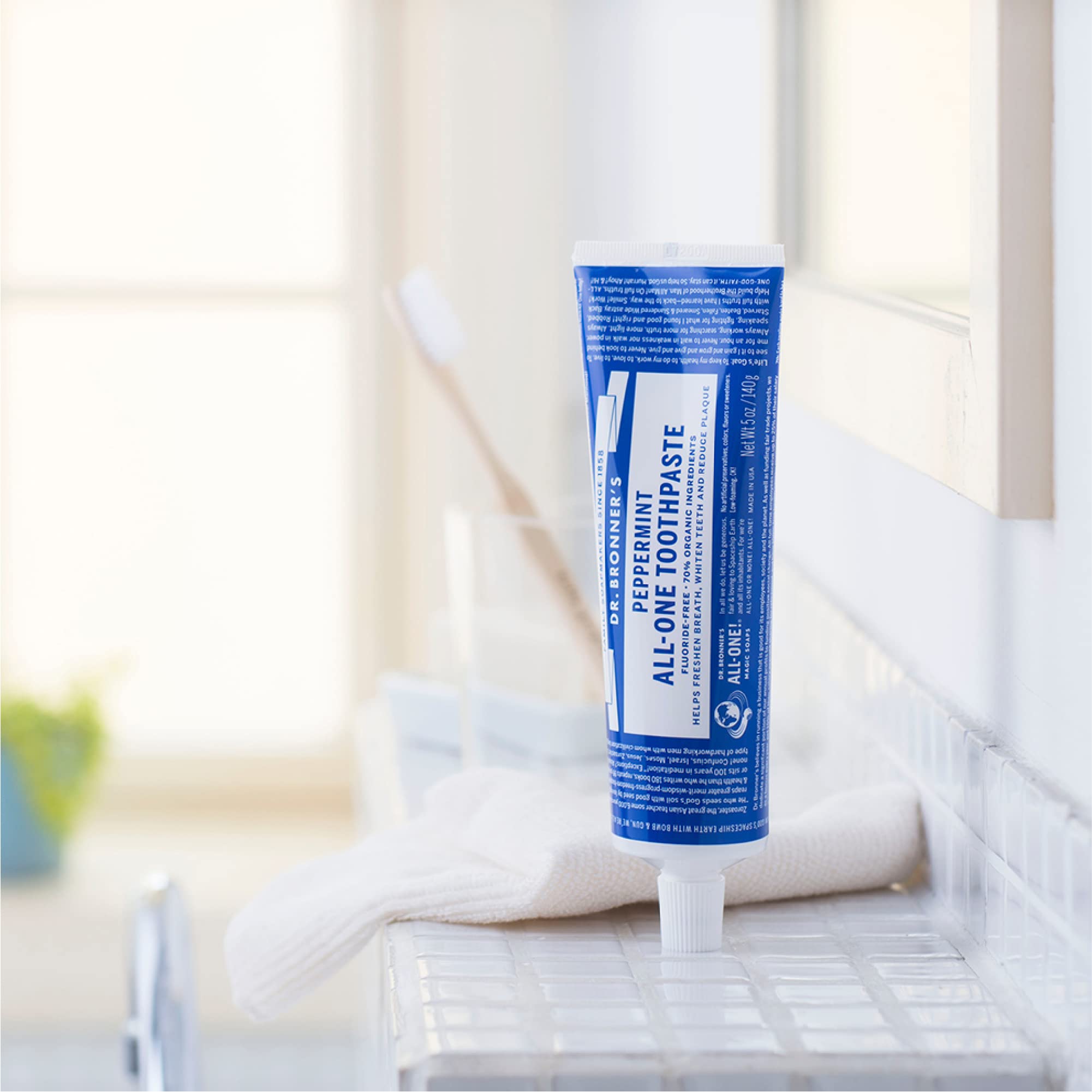 Dr. Bronner’s All-One Fluoride-Free Toothpaste - 70% Organic

