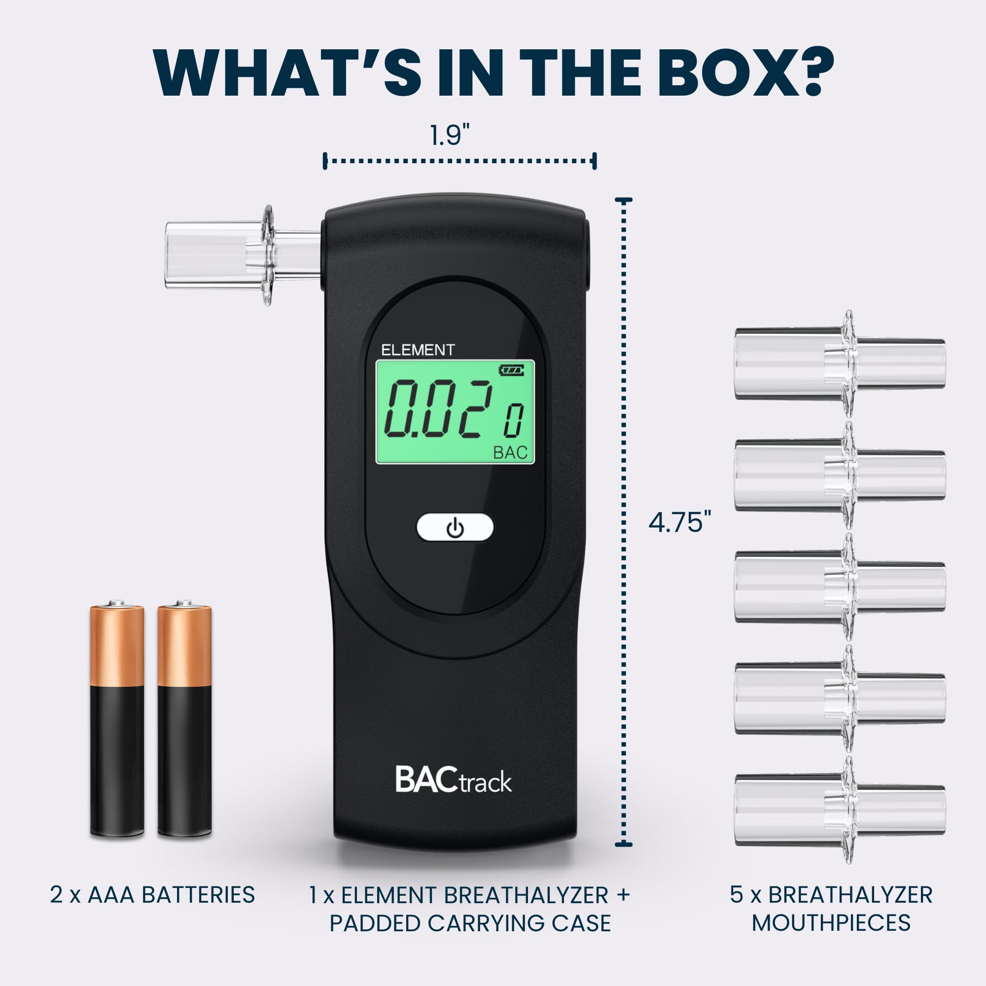 BACtrack Element Breathalyzer – Pro-Grade Accuracy

