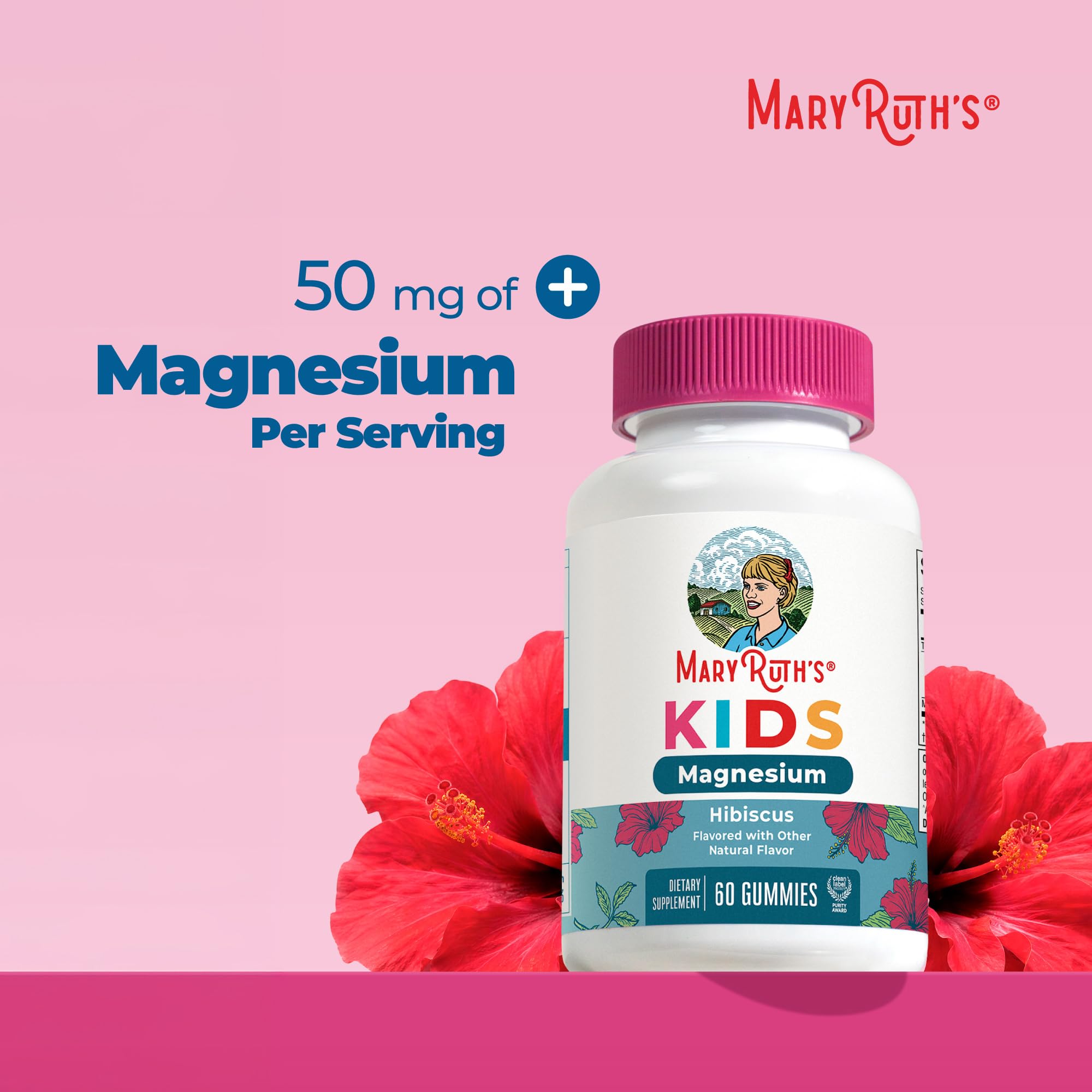 MaryRuth's Magnesium Gummies for Kids | Chewable Mineral

