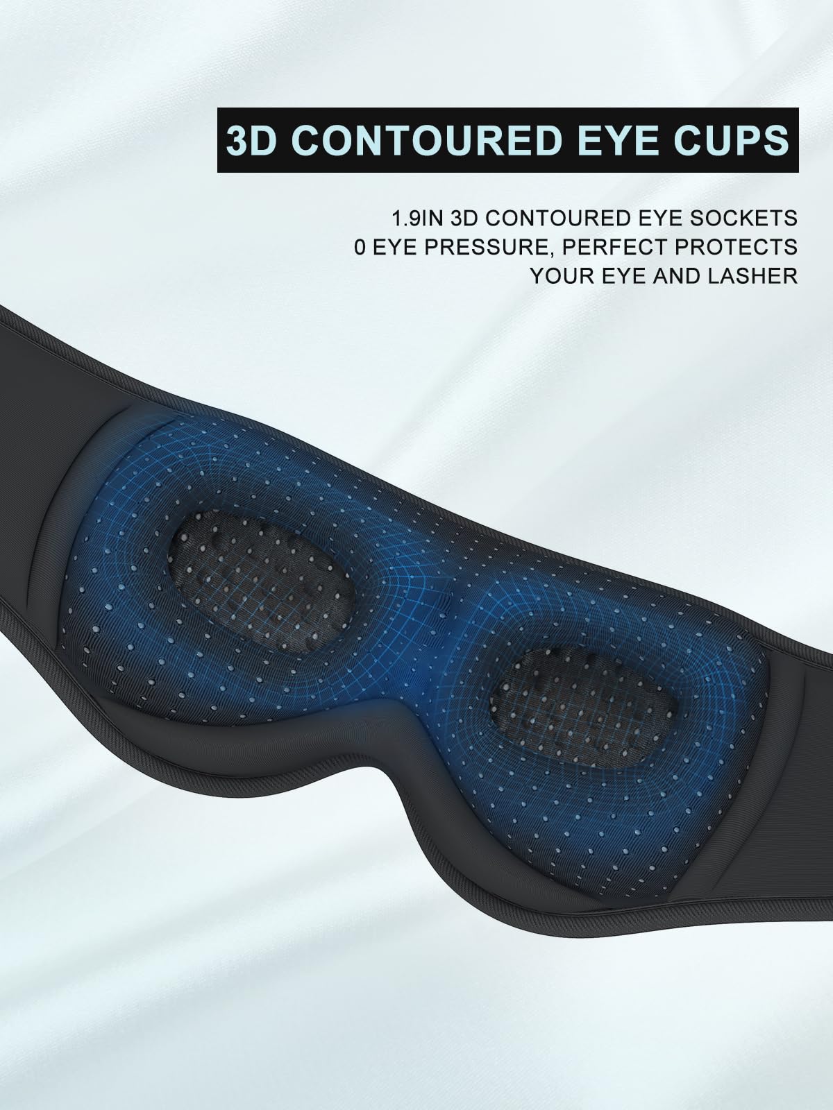 LC-dolida Sleep Headphones Eye Mask with Bluetooth Audio

