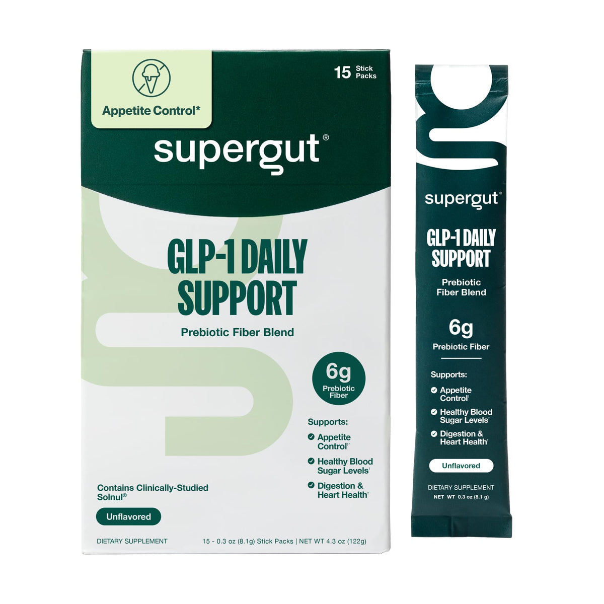 Supergut GLP-1 Daily Support - Plant-Based Fiber Drink Mix