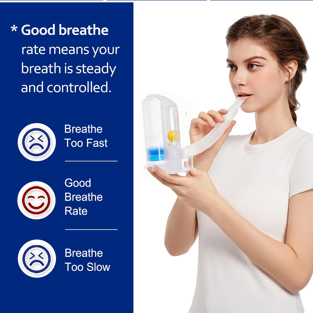 Breathing Exercise Device for Lungs – Deep Breathing Trainer

