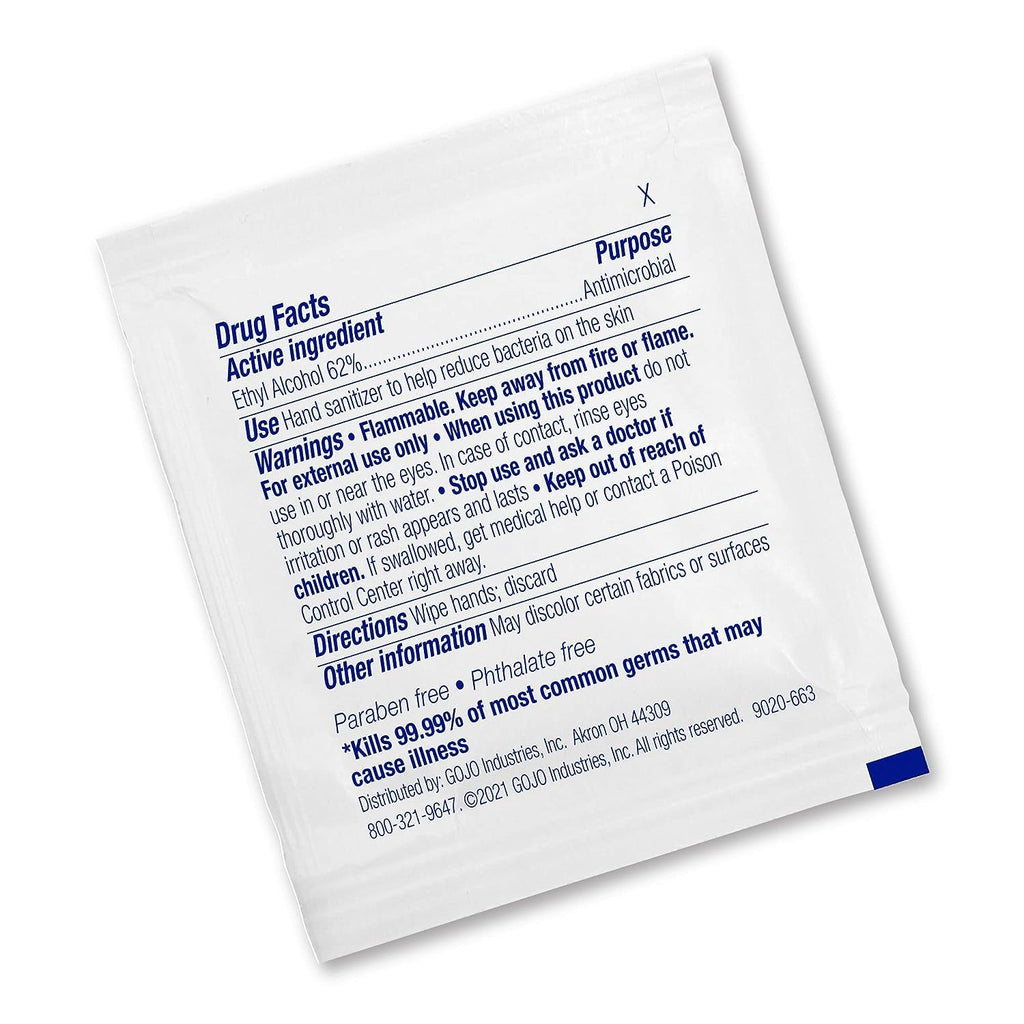 Purell Hand Sanitizing Wipes Alcohol Formula

