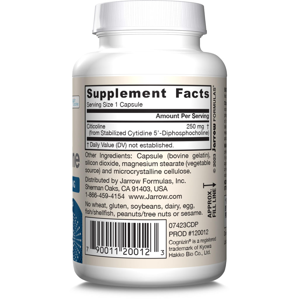 Citicoline CDP Choline 250 mg Brain Health Jarrow Formulas

