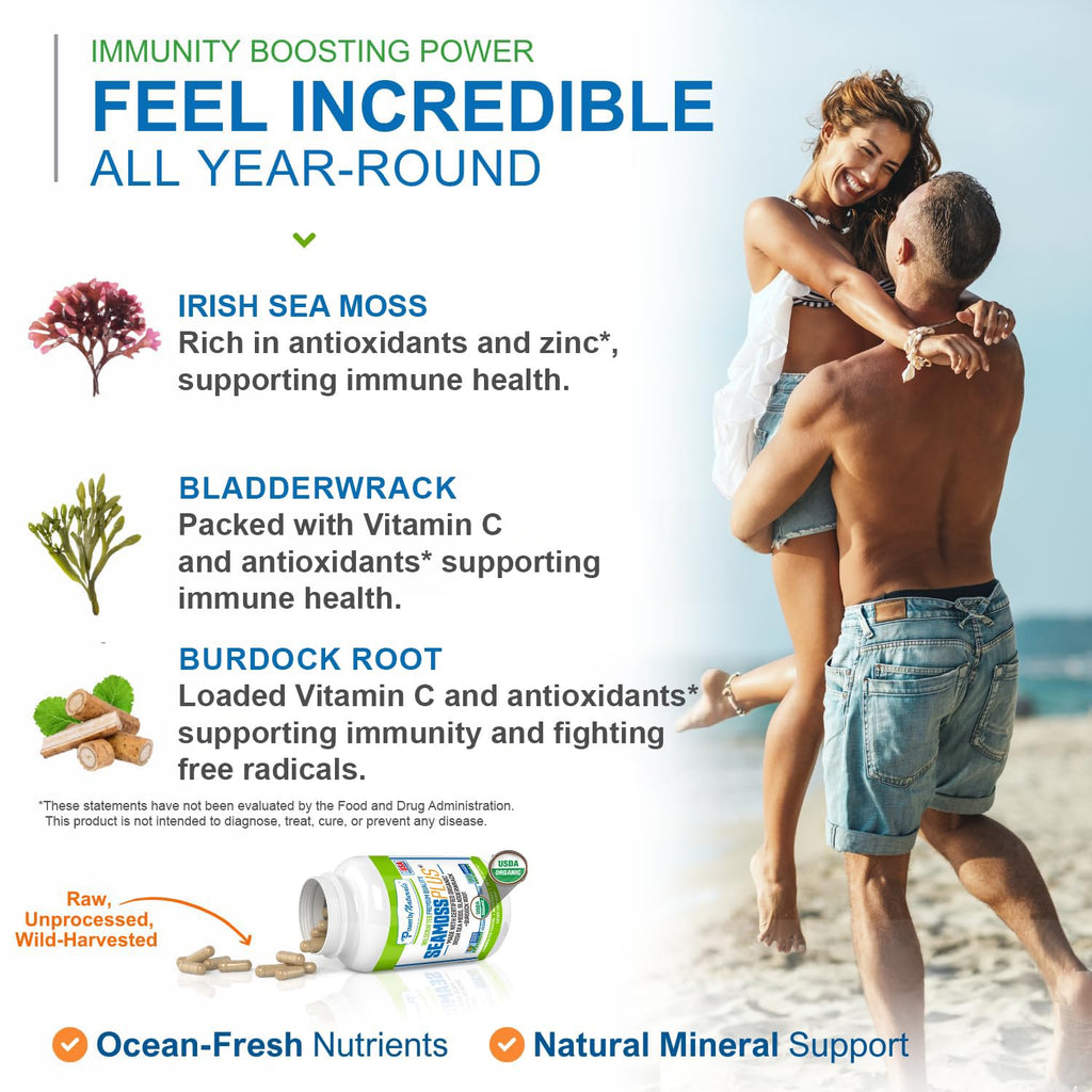 Sea Moss Plus Capsules Power By Naturals Organic Irish Moss

