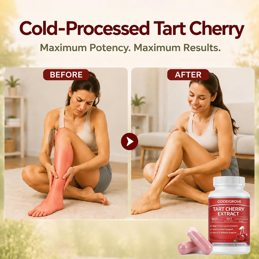 Tart Cherry Extract Capsules by GoodGrove | Joint Support

