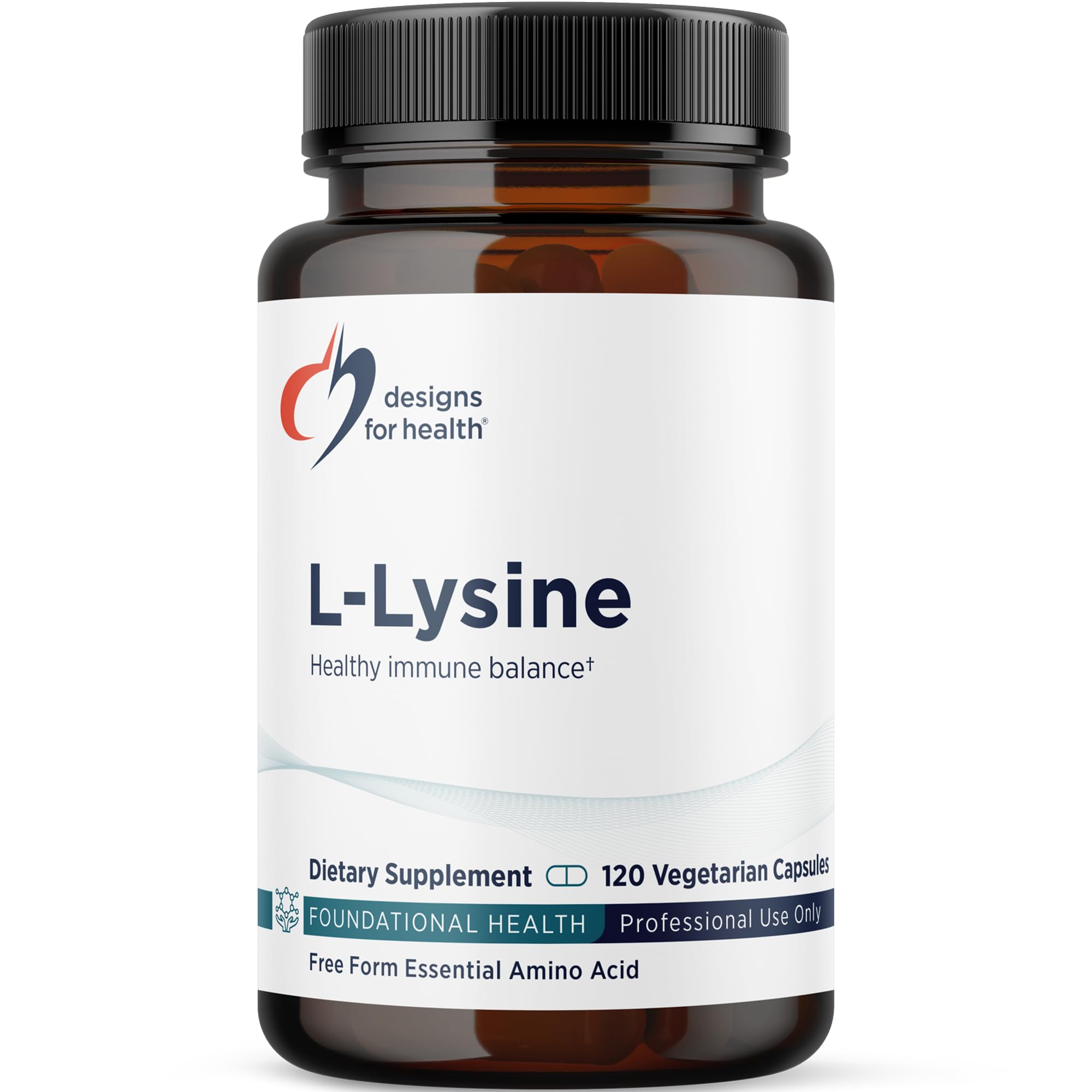 Designs for Health L-Lysine HCL Supplement for Immune & Bone Health

