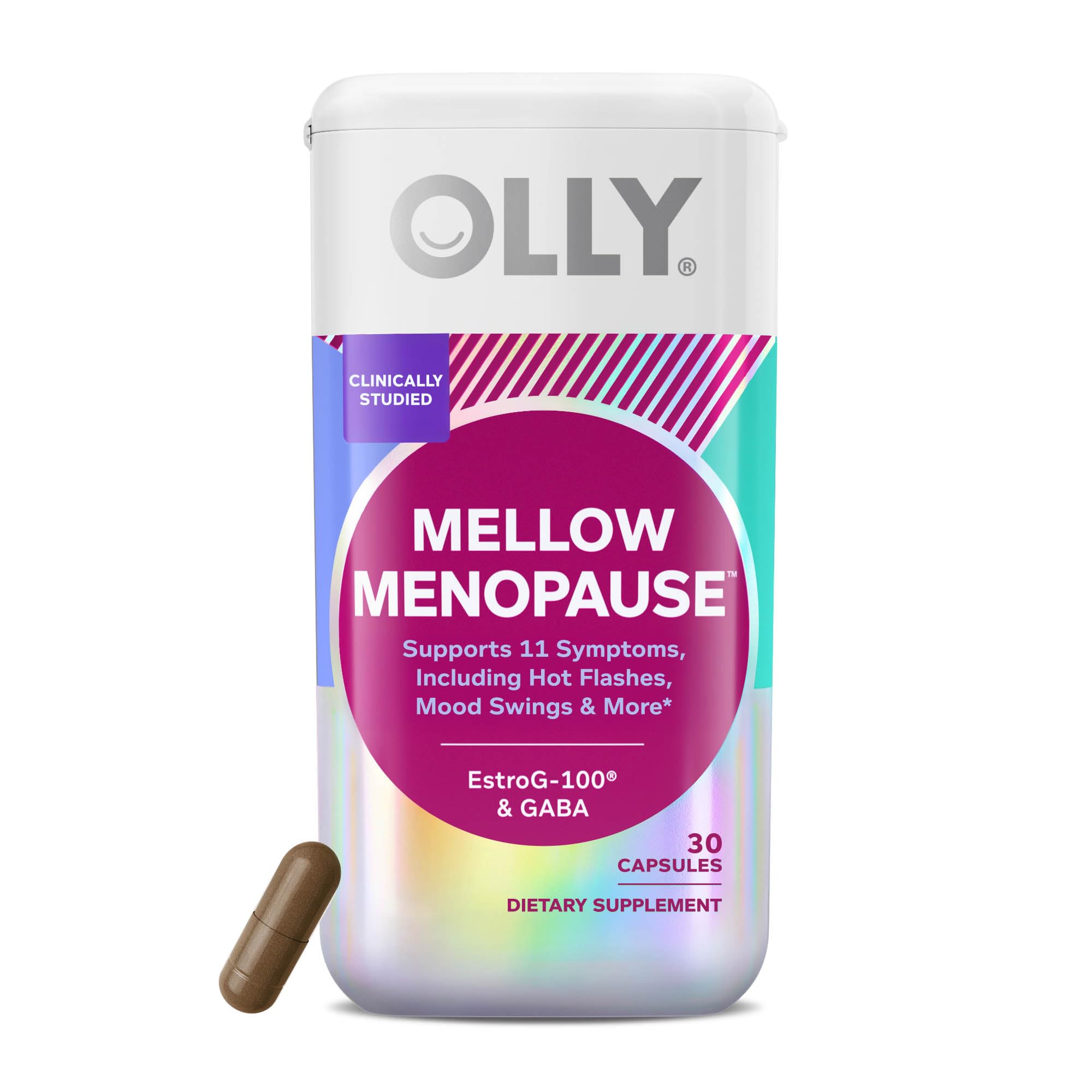 OLLY Mellow Menopause Capsules for Women | EstroG-100 & GABA

