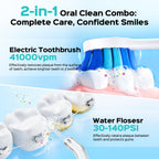 COSLUS 2-in-1 Electric Toothbrush & Water Flosser - Portable

