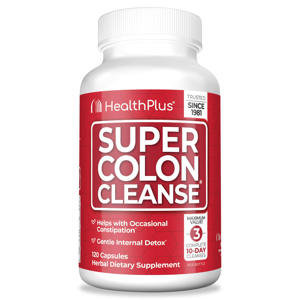 Health Plus Super Colon Cleanse Gentle Digestive Detox Supplement