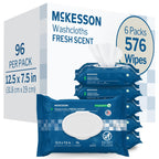 McKesson Washcloth Wipes for Adults No-Rinse Snap Lid

